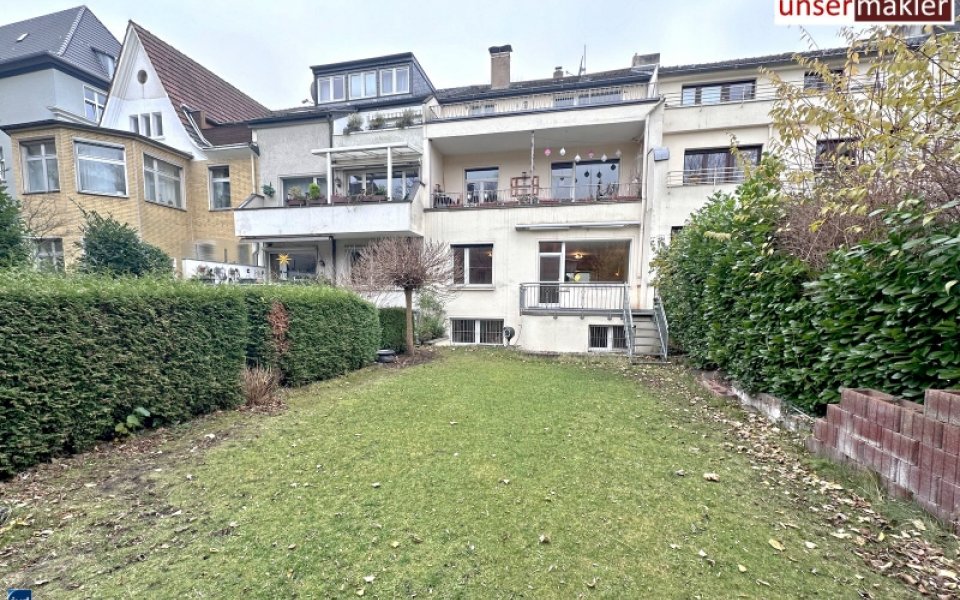 Rückseite mit Garten