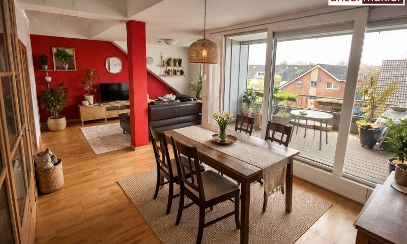 DU Huckingen Wohnen über den Dächern – 4,5 Zimmer mit besonderem Flair